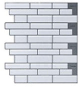 3D peel and stick tiles | Scandinavian Stripe Peel and Stick tiles